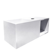 Wiesbaden Julia lavabo avec niche 54 x 20 x 20 cm solid surface mat blanc SW641775