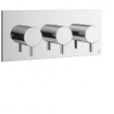 Robinet de douche thermostatique encastré Crosswater MPRO horizontal 2 vannes chrome SW31190