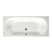 Xenz Cuba Duobad - 180x80x51 - afvoer Midden - acryl - wit mat SW103057