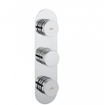 Crosswater Dial douchekraan - verticaal - omstel - 2 knoppen - inclusief inbouwdeel - chroom SW30942