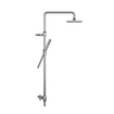 Hotbath Get together SDS8 Colonne de douche - thermostatique - avec douche pluie 20cm rond - et douchette stick - Chrome SW74478