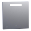 Exclusive Line Clock Spiegel - 70x70cm - verlichting - klok - aluminium SW278173