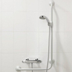 Handicare Handicare Linido barre d'appui murale 90° 50x100cm modèle A inox blanc 0607136