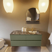 Mondiaz VICA-DLUX ensemble de meuble de salle de bain - 120cm - meuble sous-vasque armée - 4 tiroirs - lavabo encastré nuage droite - 1 trou de robinet - version haute de 60cm - lave SW1086759