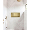 Saniclass Hide Niche de salle de bains encastrable 30x60x10cm inox avec cadre Or brossé SW655268