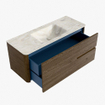 Mondiaz CIRO-DLUX Badkamermeubelset - 120x45x50cm - Solid surface wastafel Ostra - 1 wasbak Midden - zonder kraangaten - 2 lades - Dusk SW1532923