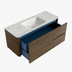 Mondiaz CIRO-DLUX Badkamermeubelset - 120x45x50cm - Solid surface wastafel Opalo - 1 wasbak Midden - zonder kraangaten - 2 lades - Dusk SW1532955