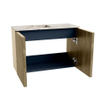 Mondiaz JOYA-DLUX 60cm toiletmeubel - kleur Dusk - Wastafel FAYE positie Links Zonder kraangat kleur Nata. SW1425892