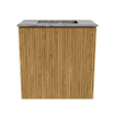 Mondiaz JOYA-DLUX 40cm toiletmeubel - kleur Oak - Wastafel FAYE positie Midden Zonder kraangat kleur Sombra. SW1424238