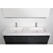 INK Wastafelonderkast - 100x45x52cm - 2 lades - greeploos - MDF lak - Antraciet mat SB1240421