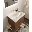 Mondiaz VICA ensemble de meuble de salle de bain - 60cm - meuble sous-vasque reposant - 2 tiroirs - lavabo denia milieu - 1 trou de robinet - version XL 60cm de haut SW1089713