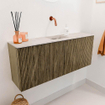 Mondiaz JOYA-DLUX 100cm meuble de toilette - couleur Dusk - Vasque FAYE position Milieu Sans trou de robinet couleur Nata SW1425905