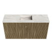 Mondiaz JOYA-DLUX 80cm meuble de toilette - couleur Dusk - Vasque FAYE position Milieu Sans trou de robinet couleur Ostra. SW1423384