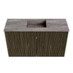 Mondiaz JOYA-DLUX Meuble de salle de bains 70cm - couleur Shadow - Vasque FAYE position Milieu 1 trou de robinet couleur Oza SW1425029