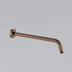 FugaFlow Eccelente Acces Ensemble de douche de tête encastré - thermostatique - bras mural - douche de tête 25cm - douchette à main sur barre - flexible de douche lisse - cuivre brossé PVD SW1450659