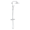 GROHE Euphoria Ensemble de douche pluie à poser - douche principale 26 cm - douchette de massage ronde - thermostatique - chrome SW536472