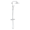 GROHE Euphoria Regendoucheset Opbouw- hoofddouche 26cm - massage handdouche rond - watersaving - thermostatisch - chroom SW536450