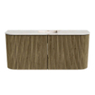 Mondiaz JOYA-DLUX Meuble de salle de bains 93,2cm - arrondi gauche et droite couleur Dusk - Vasque FAYE position Milieu 1 trou de robinet couleur Frappe. SW1423108