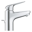 GROHE Euroeco Wastafelmengkraan - s-size - met trekwaste - chroom SW1077231