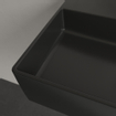 Villeroy & Boch Memento 2.0 wastafel onderzijde geslepen 60x42cm met overloop 1 kraangat ceramic+ ebony 4A226GS5 SW354335