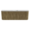 Mondiaz JOYA-DLUX 123.2cm toiletmeubel - ronding links en rechts kleur Dusk - Wastafel FAYE positie Midden Zonder kraangat kleur Glace. SW1426221