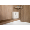 BRAUER 2.0 Armoire toilette 80x70x15cm avec 2 porte et éclairage LED Legno Calore SW30771