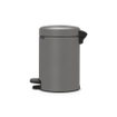 Brabantia Newicon poubelle à pédale3 litres avec seau intérieur en plastique béton minéral gris SW538280