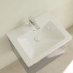 Villeroy & Boch Subway 2.0 lavabo-meuble - 60x47cm - 1 trou de robinet avec trop-plein blanc 1024106