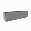 Mondiaz TENCE Meuble sous vasque - 180x45x50cm - 4 tiroirs - push to open - softclose - 1 découpe gauche - Plata SW1016424
