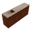 Mondiaz JOYA-DLUX 100cm toiletmeubel - kleur Ruby - Wastafel FAYE positie Links Zonder kraangat kleur Saba. SW1425603