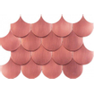 Dune Materia Mosaics Mozaiektegel 20x30cm Sirena Copper Visschub 5mm Mat/glans Copper SW798687