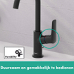 Hansgrohe Logis Mitigeur lavabo 210 avec bec pivotant noir mat SW918243