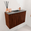 Mondiaz JOYA-DLUX 60cm toiletmeubel - kleur Ruby - Wastafel FAYE positie Midden 1 kraangat kleur Sombra. SW1425647