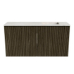 Mondiaz JOYA-DLUX Meuble de toilette 80cm - couleur Shadow - Vasque FAYE position Droite Sans trou de robinet couleur Ostra. SW1423005