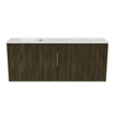 Mondiaz JOYA-DLUX 100cm meuble de toilette - couleur Shadow - Vasque FAYE position Gauche Sans trou de robinet couleur Ostra. SW1423030