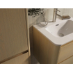 Thebalux Sunny Ensemble meuble de salle de bains - 62x46x57cm - lavabo - céramique - 1 trou de robinet - blanc brillant - meuble bas - 2 tiroirs - sans poignée - placage bois - Blanc (bois) SW1462508