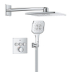 Grohe Smartcontrol Regendoucheset inbouw - hoofddouche vierkant - handdouche vierkant - chroom SW1186612