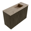 Mondiaz JOYA-DLUX 60cm toiletmeubel - kleur Shadow - Wastafel FAYE positie Rechts Zonder kraangat kleur Arena. SW1424794