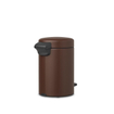 Brabantia NewIcon Pedaalemmer - 3 liter - kunststof binnenemmer - mineral cosy brown SHOWROOMMODELLEN SHOW22101