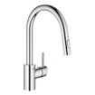 Grohe Concetto 1-gats keukenkraan met uittrekbare dual spray chroom TWEEDEKANS OUT9221