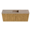 Mondiaz JOYA-DLUX 100cm toiletmeubel - kleur Oak - Wastafel FAYE positie Midden Zonder kraangat kleur Saba. SW1424205