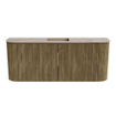 Mondiaz JOYA-DLUX 103.2cm toiletmeubel - ronding links en rechts kleur Dusk - Wastafel FAYE positie Midden 1 kraangat kleur Arena. SW1425791