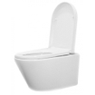 Throne Bathrooms Salina Set de WC sans bride 52cm avec réservoir UP320 et abattant softclose et plaque de commande blanc SW69584
