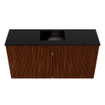 Mondiaz JOYA 80cm meuble de salle de bains - couleur Ruby - Vasque FAYE position Milieu 1 trou de robinet couleur Urban SW1421824