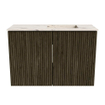 Mondiaz JOYA-DLUX 60cm toiletmeubel - kleur Shadow - Wastafel FAYE positie Rechts 1 kraangat kleur Nata. SW1424946