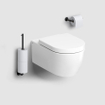 Clou Kaldur toiletrolhouder L-vorm zonder klep mat zwart SW917294