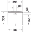 Duravit ME by Starck réservoir combiné + mécanisme intérieur avec raccordement gauche/droite 6L double chasse blanc SW84190