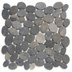 La mosaïque en pierre naturelle Mosaic Factory - 30,5x30cm - carrelage mural et de sol - Organique - Marbre Gris Foncé Mat SW66200