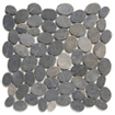 The Mosaic Factory Natural Stone mozaïektegel - 30.5x30cm - wand en vloertegel - Organisch - Marmer Dark Grey Mat SW66200