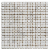 The Mosaic Factory Natural carrelage mosaïque 1.5x1.5x0.6cm pour mur et sol intérieur et extérieur marbre cararra aticato SW66201